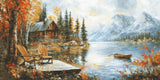 DIY Cross-Stitch Kit Echoes of a Golden Season Needlepoint Craft Kit Gift Model
