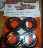 PPP NASCAR 1/25 LMSF FIRESTONE LATE MODEL 60-70s TREAD TIRES SET STOCK CAR Model