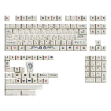 Ergonomic PBT Keycaps Voynich Manuscript Theme for Mechanical Keyboards 135PCS Model
