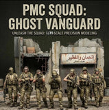 1/35 Scale Resin Figure Ghost Vanguard 7 Figures Unpainted Model Kit Toys Model