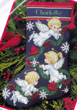 DIY Dimensions Angel Trio Snowflakes Counted Cross Stitch Stocking Kit 8644 Model