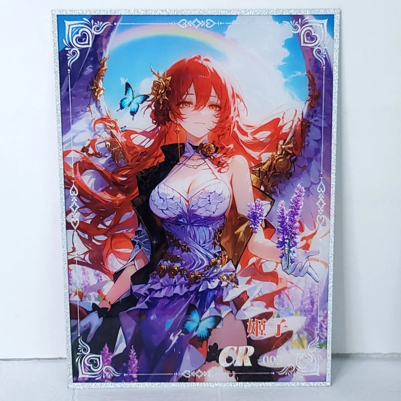 Himeko Rainbow Oversized Waifu Card Premium A4 Wall Art Board 11" x 8.5" Model