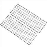 31.5"x12" Wire Grid Panel 2 Pcs Wall Grid Decorative Board Photo Display Black Model