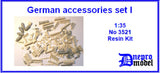 Dnepro Model Dn3521 - 1/35, German accessories set, Resin kit, parts - 181 pcs Model