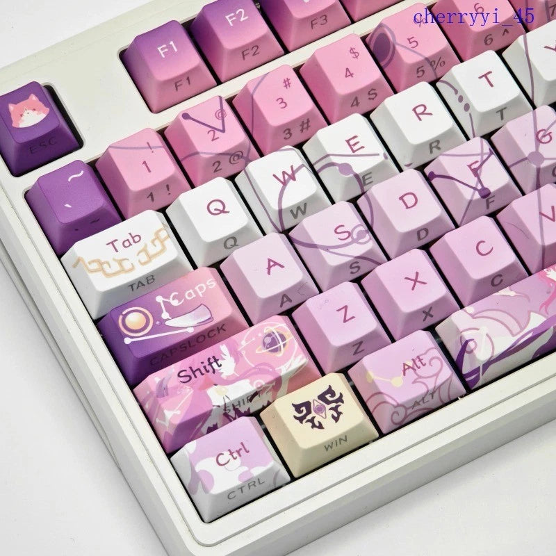 Honkai Star Rail Fu Xuan 137 Key PBT Dye-Sub Keycap Set Mechanical Keyboard Gift Model