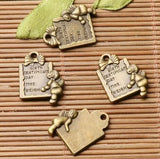 38pcs antiqued bronze color crafted BIRTH cheurb design charms  EF2933 Charms