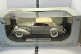 Signature Models 1:18 Cord 812 Supercharged 1937 Silver/White Diecast Car Model