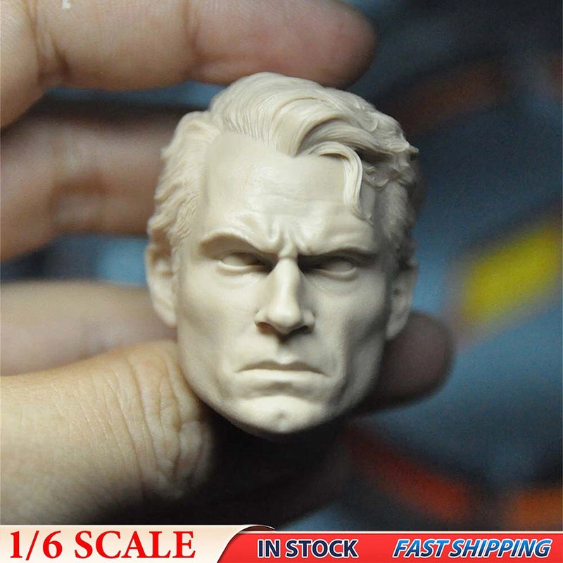 1/6 Doll Model DIY Man Comics Man Solider Head Sculpt F 12" Hot Toys Figure Model