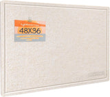 48x36 Oatmeal Foldable Felt Photo Board w/ Tape & 20 Push Pins Model