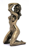 Cold Cast Bronze Nude Female Home Deceorative Figurine Gift Collectible Model