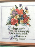 Ursula Michael Designs Cross Stitch Kit ~ OH HAPPY DAY  10" X 10" Flowers Joy Model