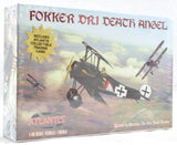 Atlantis Fokker DR.1 Death Angel W/ Trading Card 1:48 Model Airplane Kit A103 Model