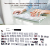 Keycaps PBT 5Sided Sublimation 71 Keys Keyboard Caps For Mechanical Optical SRKJ Model