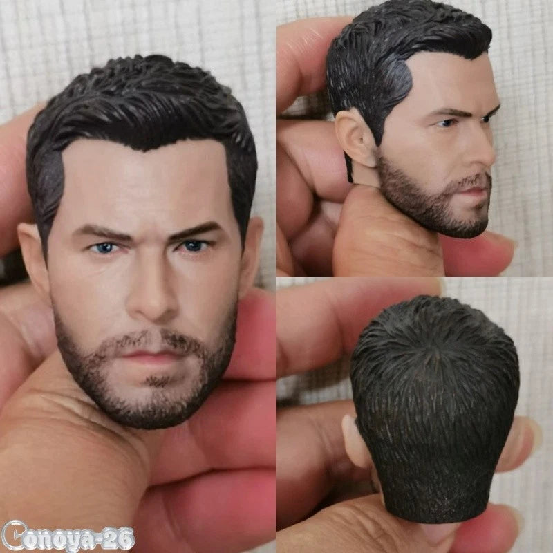 1/6 Chris Hemsworth Head Sculpt Model Fit 12'' COOMODEL Worldbox Action Figure Model