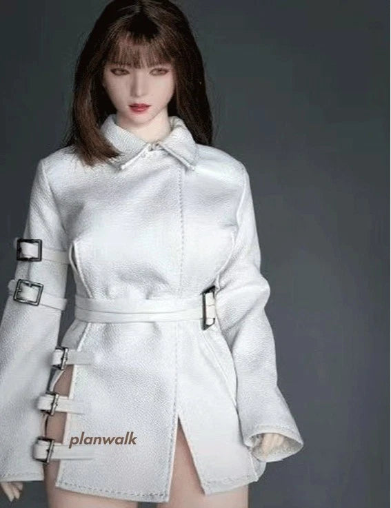 White Coat Top For 12" Action Figure Soldier Female Stylish 1/6 Model Unique Model
