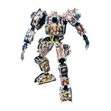 Zilipoo Military Army Robot 3D Puzzle DIY Model Building Kit 59pc Mecha Toy 10+ Model