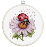 Cross Stitch Kit with Hoop Included Luca-S - Field Flower, BC231 Model