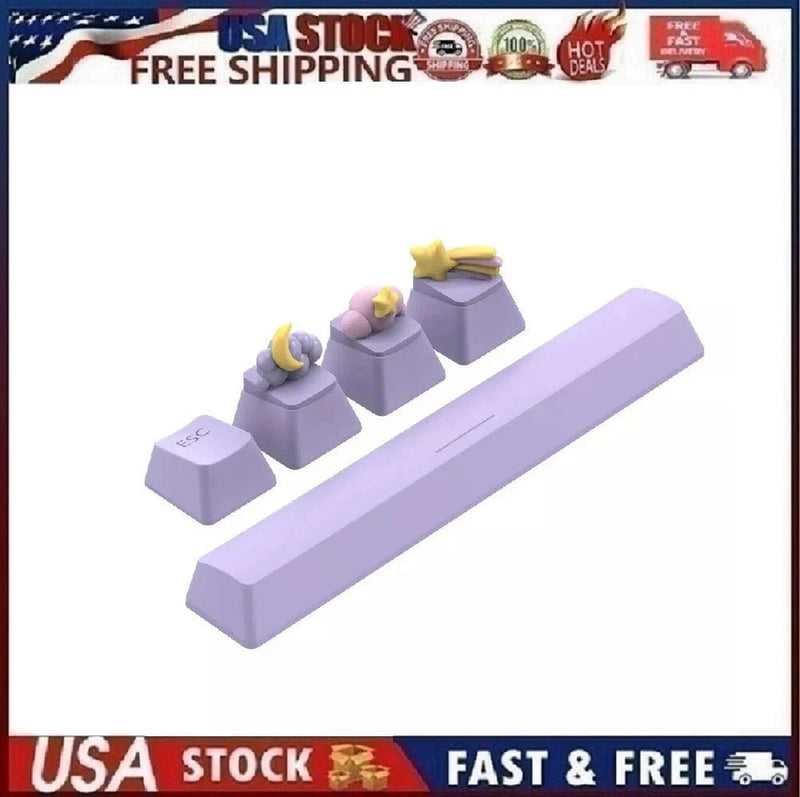 North Key Cap Pack Stars and Moon PVC Computer Keyboard & Mice Accessories NEW Model