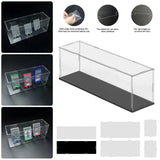 Clear Display Case Dustproof Box with Base for Collectibles Toy Figures Models Model