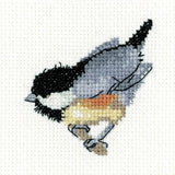 Heritage counted cross stitch kit Aida "Coal Tit", LFCT1910-A, 6,5x6,5cm Model