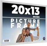 20x13 Frame White Real Wood Picture Frame Width 0.75 inches | Interior Frame Dep Model