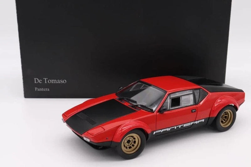 Kyosho 1/18 De Tomaso Pantera GT4 Red Black Diecast Model Car KY8853R New Model