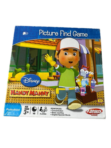DISNEY HANDY MANNY PICTURE FIND GAME PLAYSKOOL Board Game 2008 40543 Model