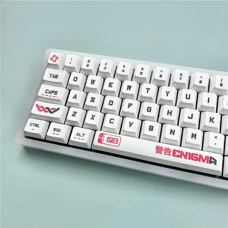 Enigma Theme Keycap Caution Cherry Profile 141 Keys PBT For MX Model