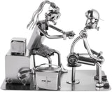 BRUBAKER Nuts and Bolts Sculpture Tattoo Artist - Tattooist Handmade Iron Figure Model