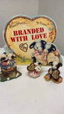 Mary Moo Moos Branded With Love Couple And Display Backer Model