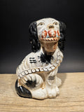 8" Antique Vintage Style Staffordshire Spaniel Dog Figurine Model