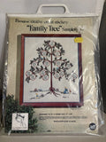 Family Tree Sampler Crewel Embroidery Kit Paragon 0835 Needlecraft Vintage NOS Model