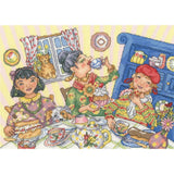 Bothy Threads counted cross stitch kit "Tea And Cake", XWB2, 33x24cm, DIY Model