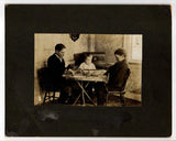 Antique c. 1910 Children Playing Carrom Checkers Game Photo On Board 8x10¡± Model