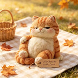 DIY Wool Felting Kit Red Tabby Cat Figurine, Handcrafted Craft Gift for Hobbies Model