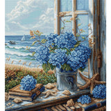 Luca-S counted cross stitch kit "Sea View", 29x31cm, DIY Model