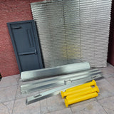 Shop Door Model Prop Kit 1/10 Scale Inside Garage Diorama Dollhouse Accessory Model