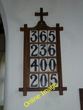 Photo 6x4 Saint Peter, Goathill: hymn board  c2013 Model