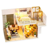Simple And Elegant DIY Miniature Dollhouse Hobby Kit For Assembly - Craft In Box Model