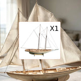 Ship Model 1:87 Scale Vessel Handcraft Unfinished Decor Wooden Building Kits Model