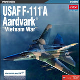 Academy 1/48 USAF F-111 A Aardvark "Vietnam War" Bomber Plastic model kit #12360 Model