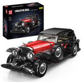 Mould King 10114 Retro Classic Car Building Block Vintage Toy Static Dispaly Kit Model