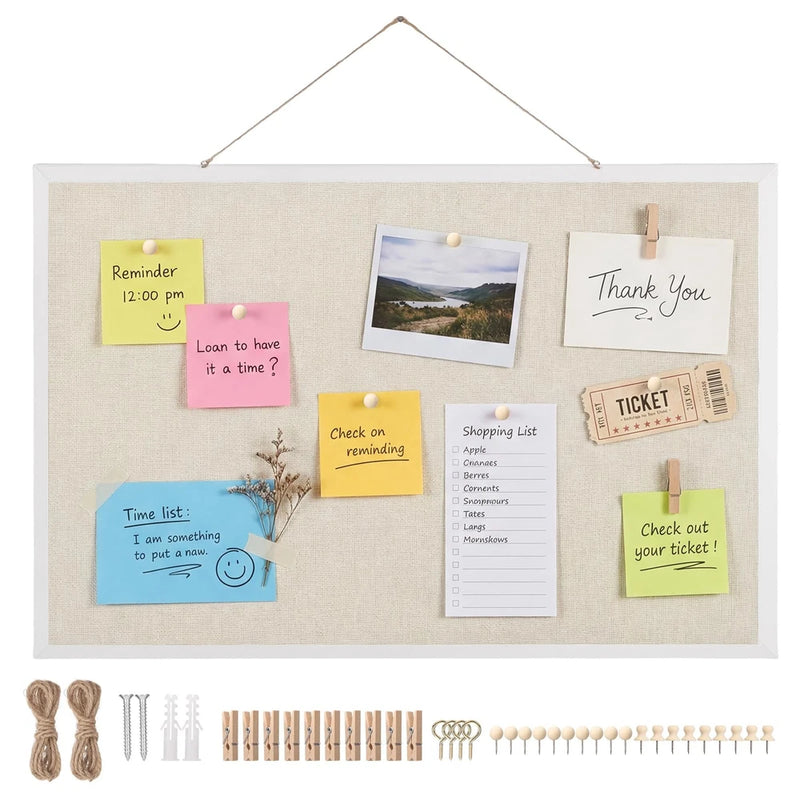 Thboxes Cork Board with Linen 24" x 18" Model