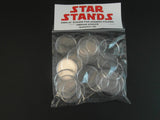 20 x New 1.5" Modern Star Wars Figure Display Stands-Wide stance -1995 on - T4c Model