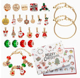 Advent Calendar Blind Box DIY Bracelet Making Kit Girls Christmas Surprise Gift Model