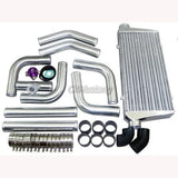 CXRacing Universal DIY Intercooler + 3" Aluminum Piping kit + Black Hoses Model