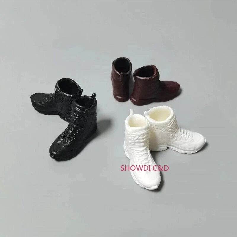 1/12 Scale Solid Shoes Model Boots Clothes Accessorie Fit 6in Female PH TBL Body Model