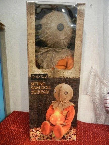 LARGE TRICK R TREAT MOVIE SAM DOLL HALLOWEEN HORROR PROP DISPLAY - 30" TALL Model