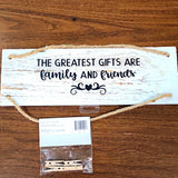 Land of Crafty White Wash Photo Board Wood Hanging Wall Sign w/ Clothespins Model