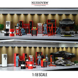 Diorama 1/18 Diecast Car Repair Accessory Model Garage Workshop Tools Set Props Model
